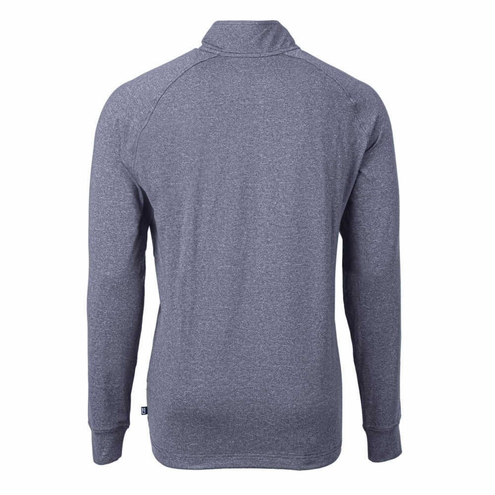 Cleveland Guardians Cutter & Buck Adapt Eco Knit Stretch Recycled Quarter-Zip Pullover Top - MLB Pullover