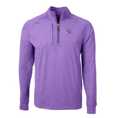 Colorado Rockies Cutter & Buck Adapt Eco Knit Stretch Recycled Quarter-Zip Pullover Top - MLB Pullover