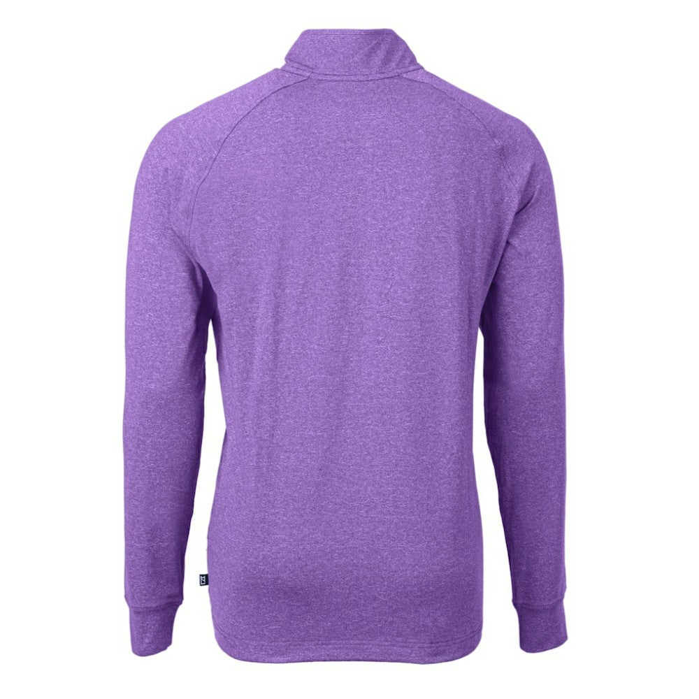 Colorado Rockies Cutter & Buck Adapt Eco Knit Stretch Recycled Quarter-Zip Pullover Top - MLB Pullover