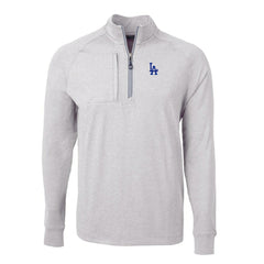 Los Angeles Dodgers Cutter & Buck Adapt Eco Knit Stretch Recycled Quarter-Zip Pullover Top - MLB Pullover