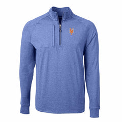 New York Mets Cutter & Buck Adapt Eco Knit Stretch Recycled Quarter-Zip Pullover Top - MLB Pullover