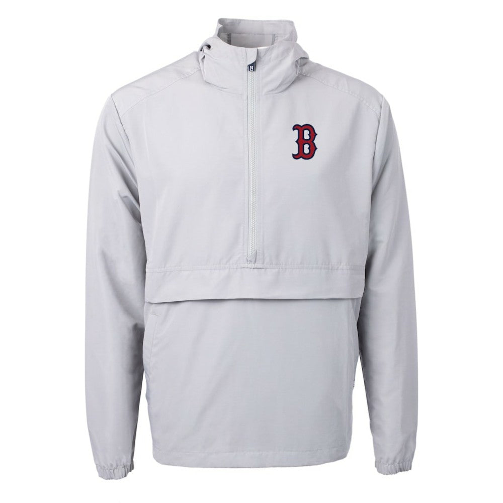 Boston Red Sox Cutter & Buck Charter Eco Recycled Half-Zip Anorak Jacket - MLB Jackets