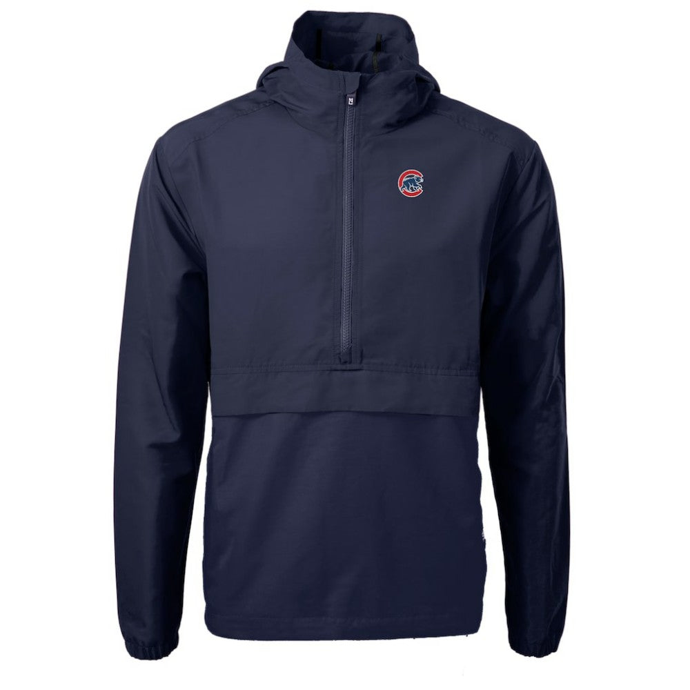 Chicago Cubs Cutter & Buck Charter Eco Recycled Half-Zip Anorak Jacket - MLB Jackets