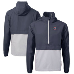 Chicago Cubs Cutter & Buck Charter Eco Recycled Half-Zip Anorak Jacket - MLB Jackets