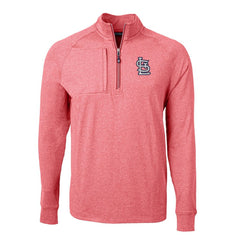 St. Louis Cardinals Cutter & Buck Adapt Eco Knit Stretch Recycled Quarter-Zip Pullover Top - MLB Pullover