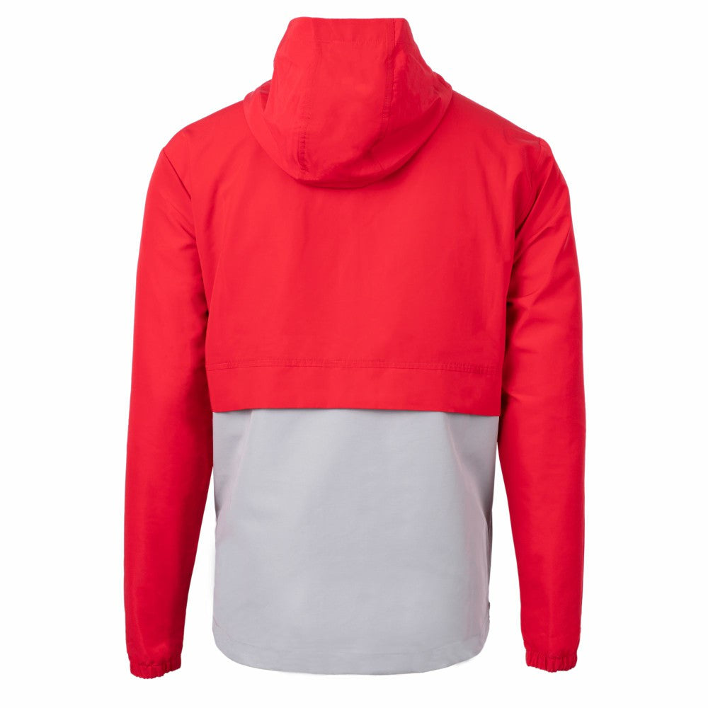 Cincinnati Reds Cutter & Buck Charter Eco Recycled Half-Zip Anorak Jacket - MLB Jackets