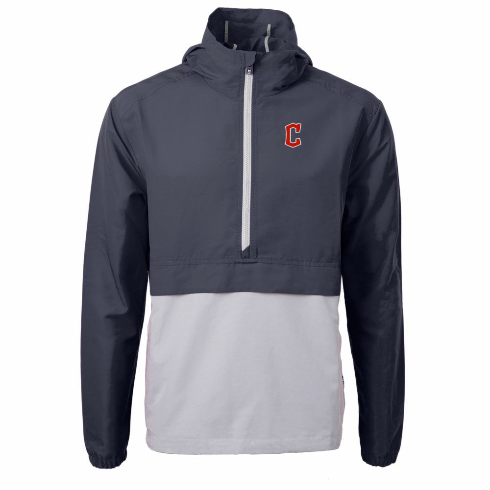 Cleveland Guardians Cutter & Buck Charter Eco Recycled Half-Zip Anorak Jacket - MLB Jackets