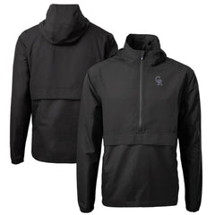 Colorado Rockies Cutter & Buck Charter Eco Recycled Half-Zip Anorak Jacket - MLB Jackets