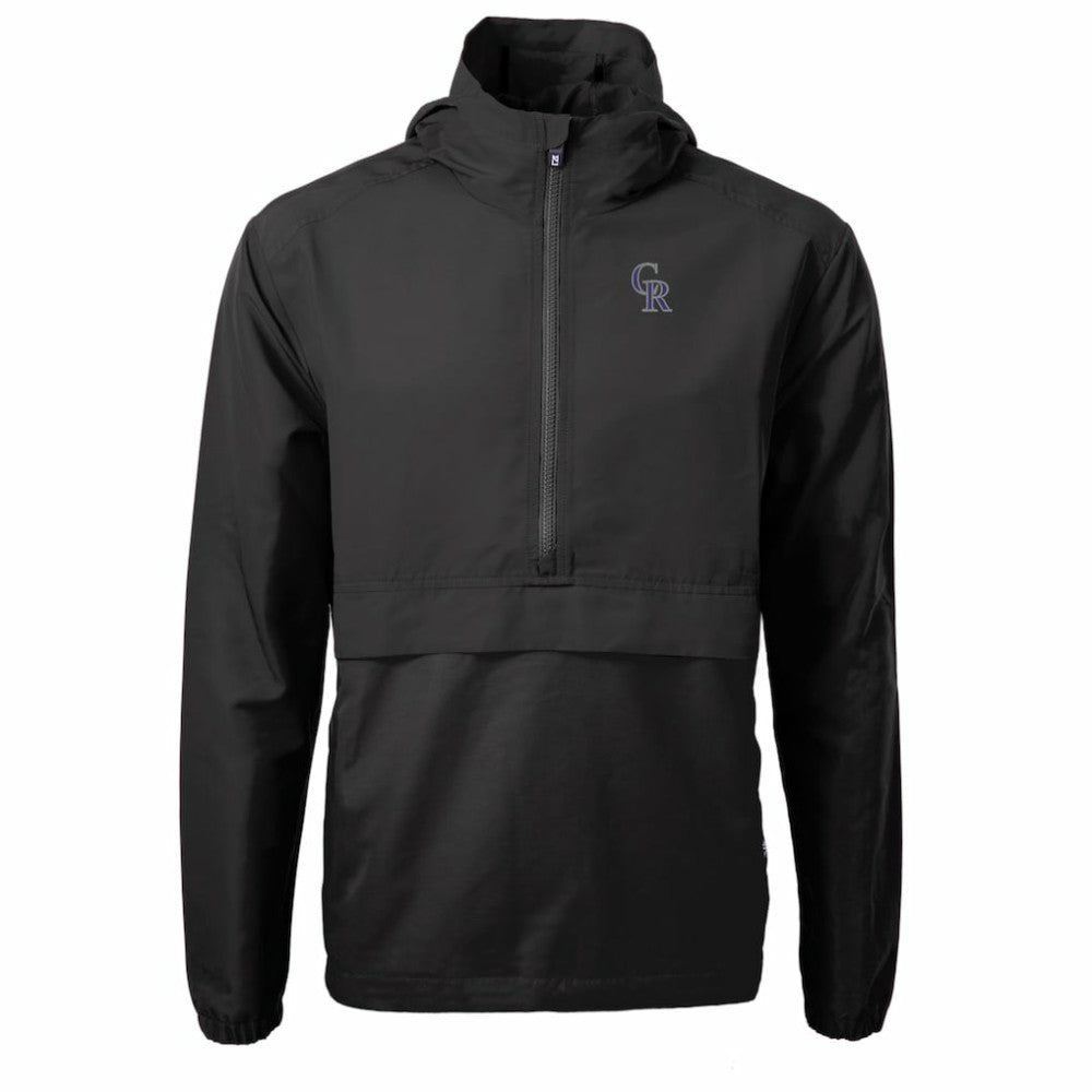 Colorado Rockies Cutter & Buck Charter Eco Recycled Half-Zip Anorak Jacket - MLB Jackets