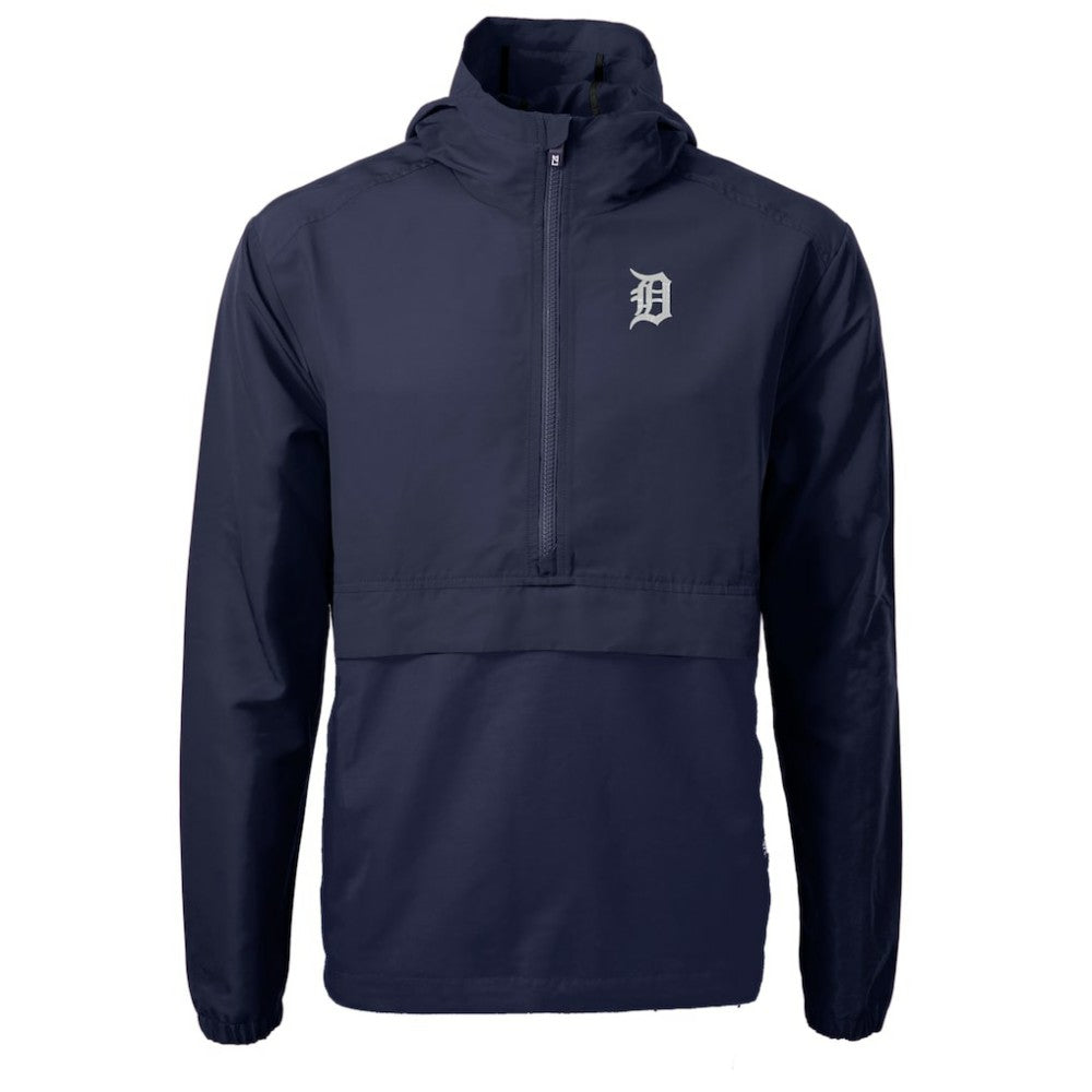 Detroit Tigers Cutter & Buck Charter Eco Recycled Half-Zip Anorak Jacket - MLB Jackets