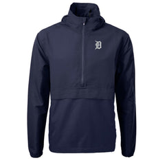 Detroit Tigers Cutter & Buck Charter Eco Recycled Half-Zip Anorak Jacket - MLB Jackets