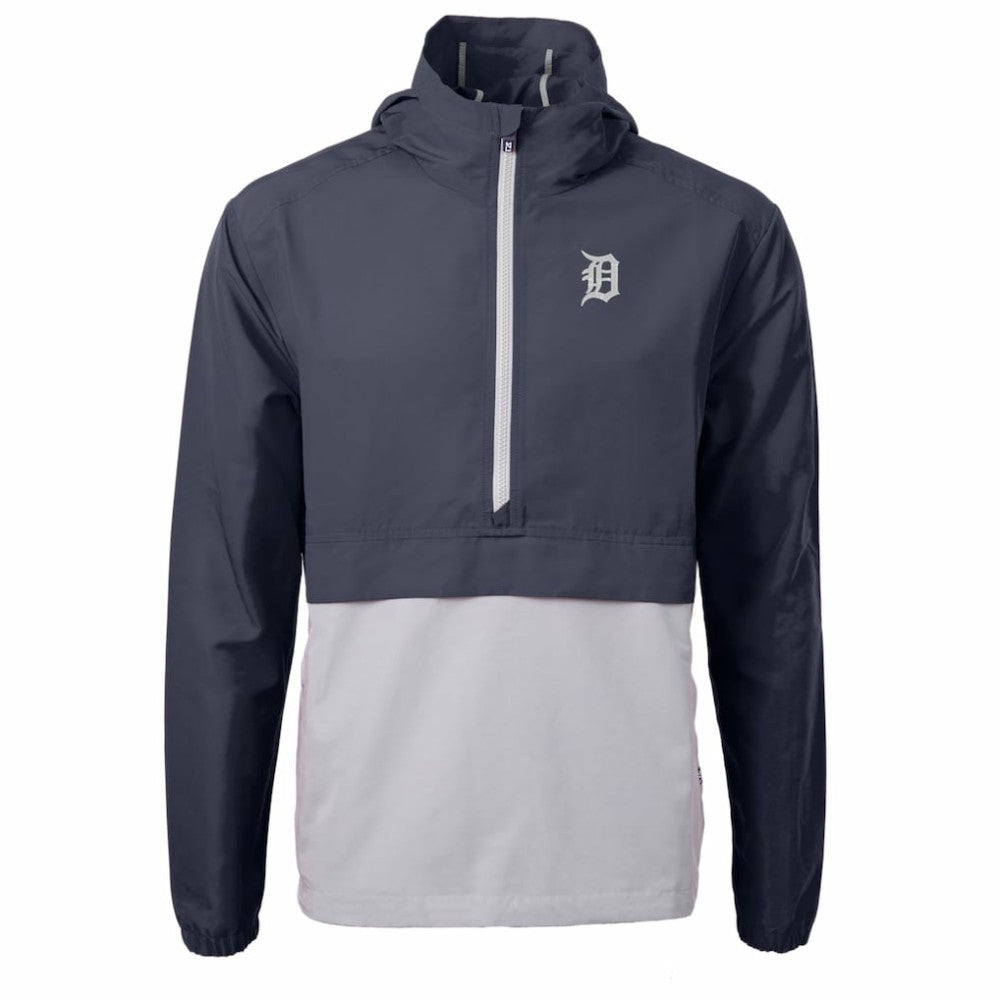 Detroit Tigers Cutter & Buck Charter Eco Recycled Half-Zip Anorak Jacket - MLB Jackets