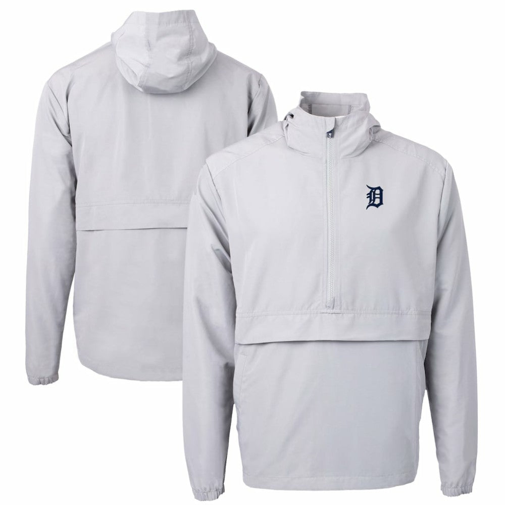 Detroit Tigers Cutter & Buck Charter Eco Recycled Half-Zip Anorak Jacket - MLB Jackets