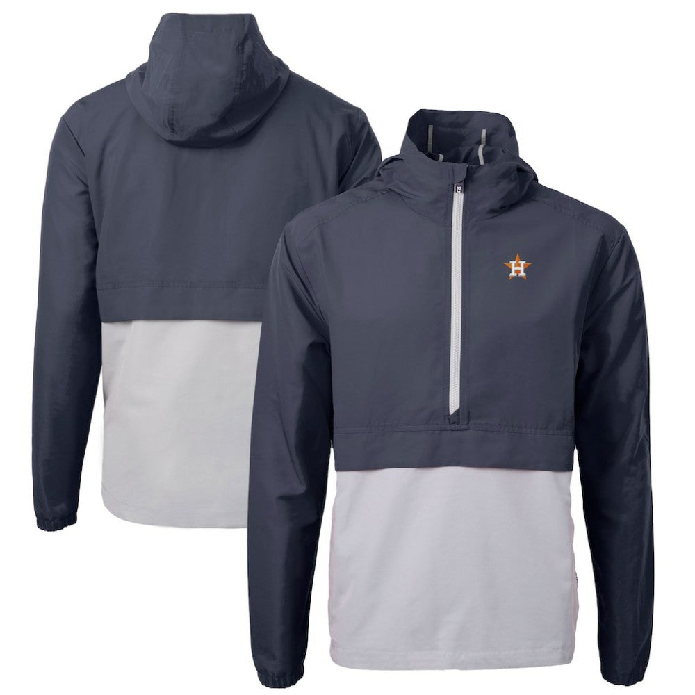 Houston Astros Cutter & Buck Charter Eco Recycled Half-Zip Anorak Jacket - MLB Jackets