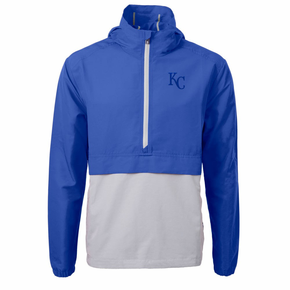 Kansas City Royals Cutter & Buck Charter Eco Recycled Half-Zip Anorak Jacket - MLB Jackets