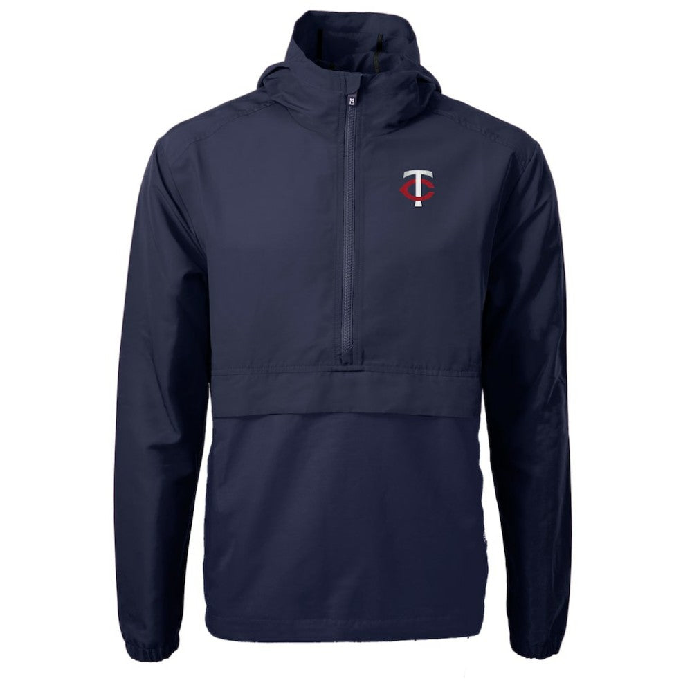 Minnesota Twins Cutter & Buck Charter Eco Recycled Half-Zip Anorak Jacket - MLB Jackets