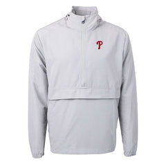 Philadelphia Phillies Cutter & Buck Charter Eco Recycled Half-Zip Anorak Jacket - MLB Jackets