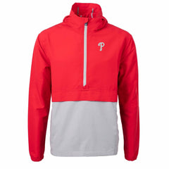 Philadelphia Phillies Cutter & Buck Charter Eco Recycled Half-Zip Anorak Jacket - MLB Jackets