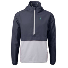 Seattle Mariners Cutter & Buck Charter Eco Recycled Half-Zip Anorak Jacket - MLB Jackets