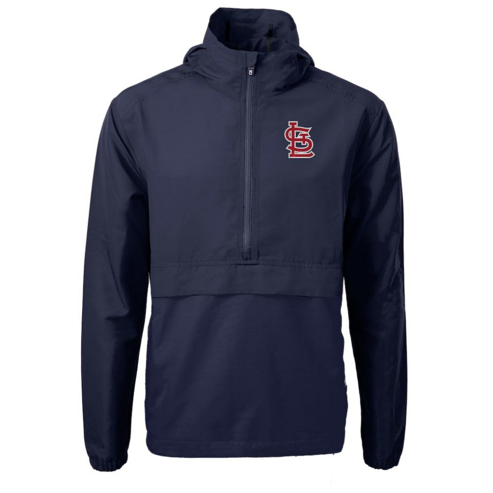 St. Louis Cardinals Cutter & Buck Charter Eco Recycled Half-Zip Anorak Jacket - MLB Jackets