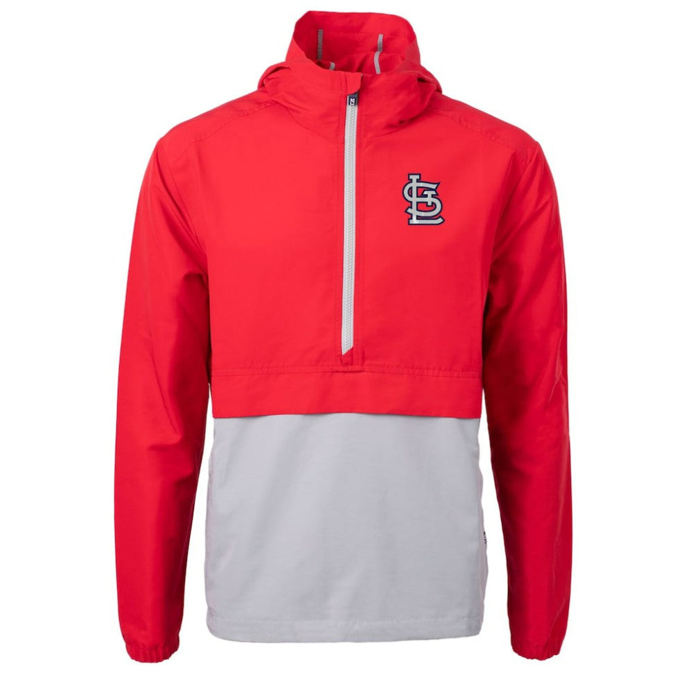 St. Louis Cardinals Cutter & Buck Charter Eco Recycled Half-Zip Anorak Jacket - MLB Jackets