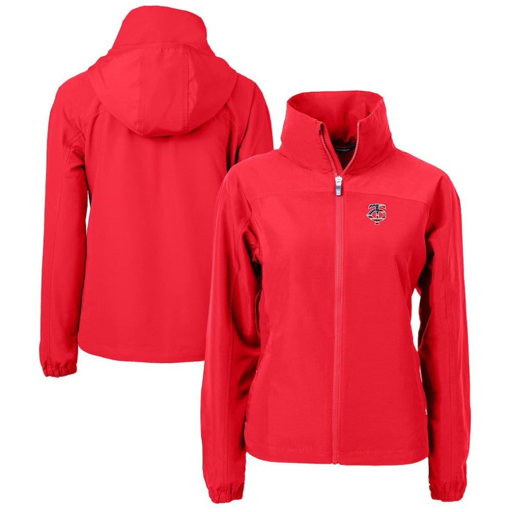 Minnesota Twins Cutter & Buck Women's Charter Eco Recycled Full-Zip Jacket - MLB Jackets