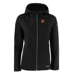 Baltimore Orioles Cutter & Buck Women's Evoke Eco Softshell Recycled Full-Zip Jacket - MLB Jackets