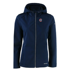 Chicago Cubs Cutter & Buck Women's Evoke Eco Softshell Recycled Full-Zip Jacket - MLB Jackets