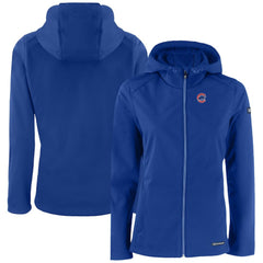 Chicago Cubs Cutter & Buck Women's Evoke Eco Softshell Recycled Full-Zip Jacket - MLB Jackets