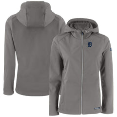 Detroit Tigers Cutter & Buck Women's Evoke Eco Softshell Recycled Full-Zip Jacket - MLB Jackets