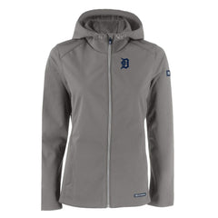 Detroit Tigers Cutter & Buck Women's Evoke Eco Softshell Recycled Full-Zip Jacket - MLB Jackets