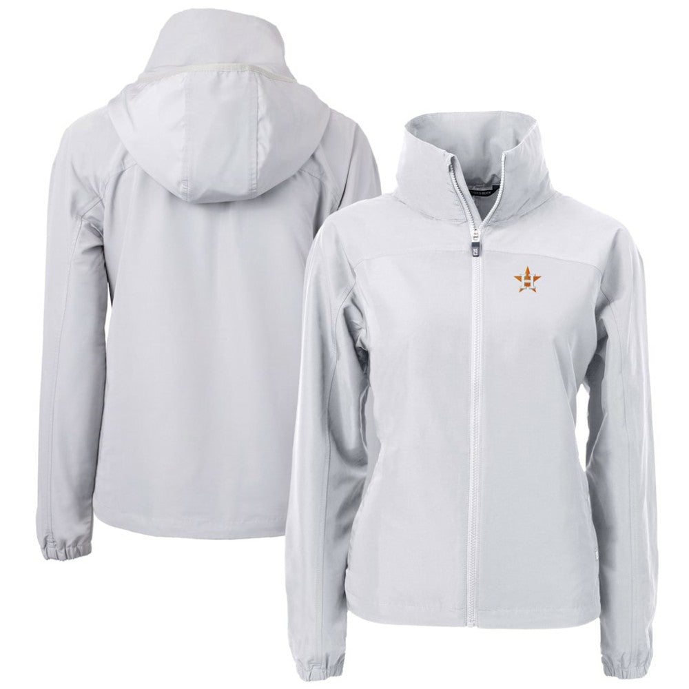 Houston Astros Cutter & Buck Women's Charter Eco Recycled Full-Zip Jacket - MLB Jackets