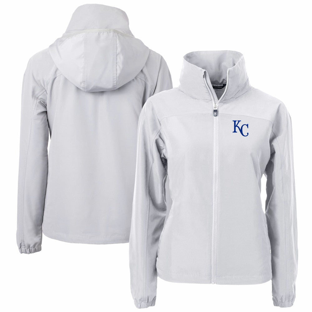 Kansas City Royals Cutter & Buck Women's Charter Eco Recycled Full-Zip Jacket - MLB Jackets