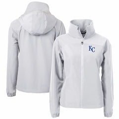 Kansas City Royals Cutter & Buck Women's Charter Eco Recycled Full-Zip Jacket - MLB Jackets