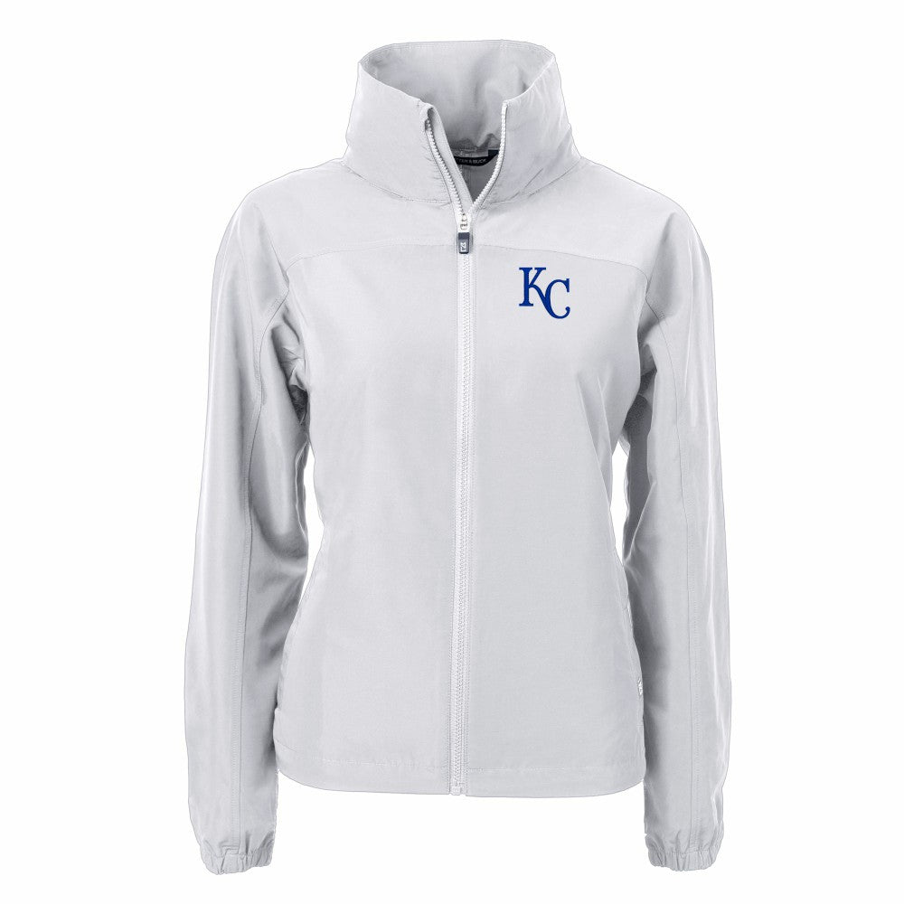 Kansas City Royals Cutter & Buck Women's Charter Eco Recycled Full-Zip Jacket - MLB Jackets