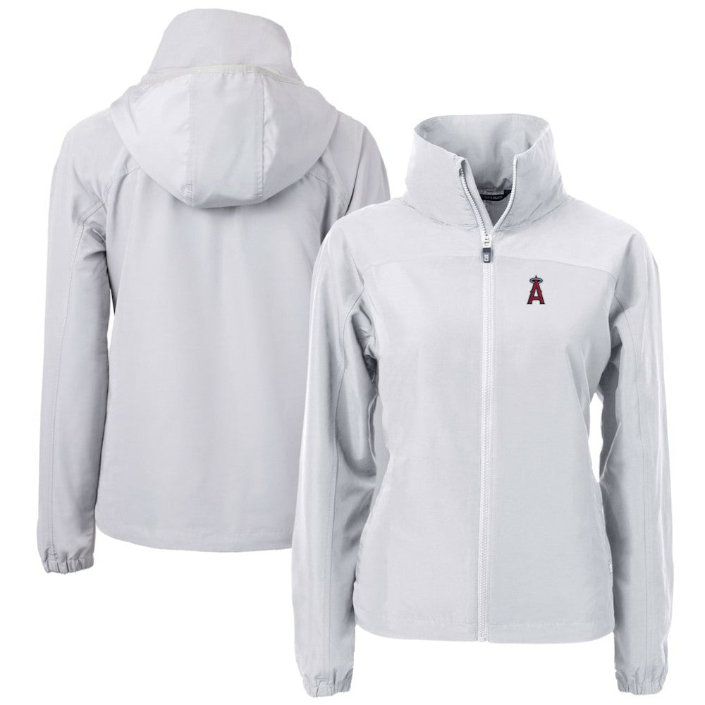 Los Angeles Angels Cutter & Buck Women's Charter Eco Recycled Full-Zip Jacket - MLB Jackets