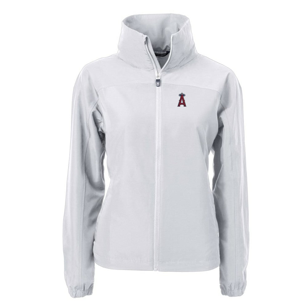 Los Angeles Angels Cutter & Buck Women's Charter Eco Recycled Full-Zip Jacket - MLB Jackets
