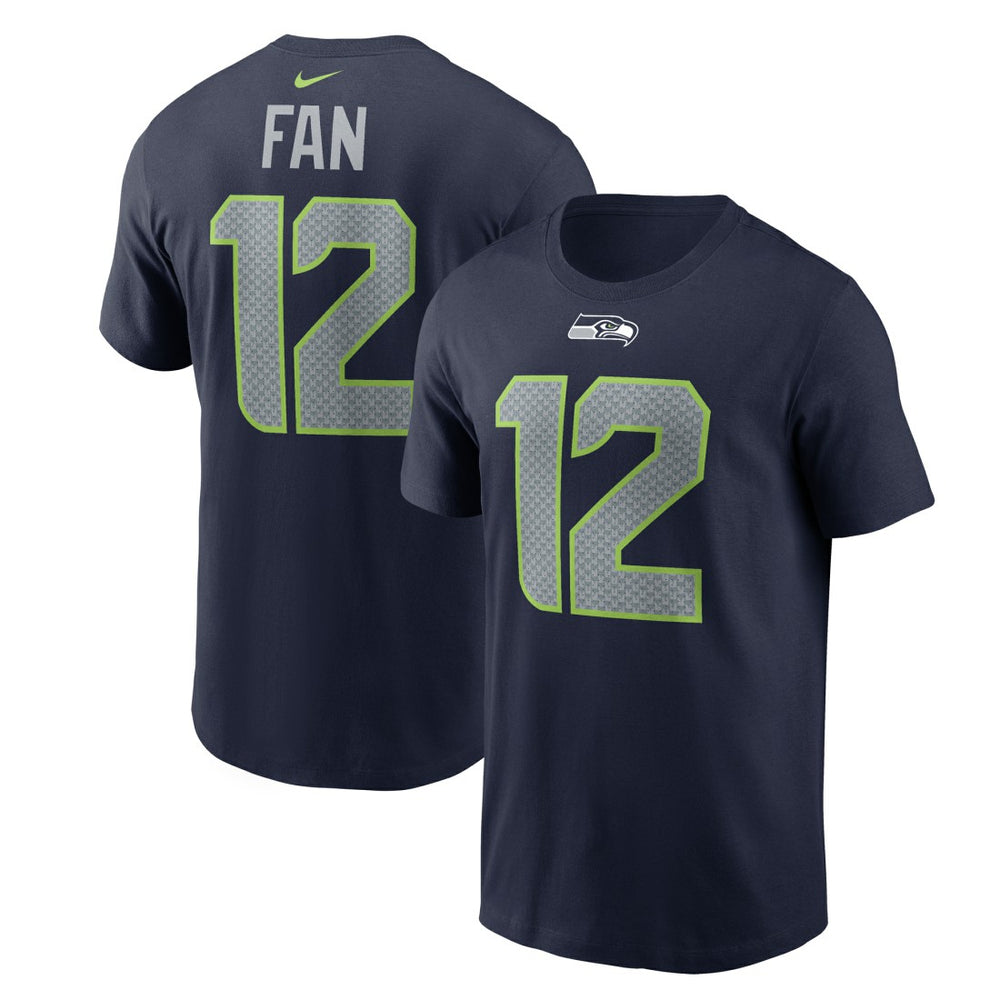 Seattle Seahawks 12s  Name & Number T-Shirt | NFL New