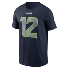 Seattle Seahawks 12s  Name & Number T-Shirt | NFL New