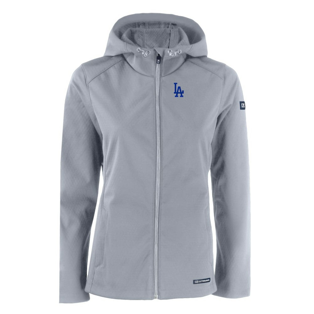Los Angeles Dodgers Cutter & Buck Women's Evoke Eco Softshell Recycled Full-Zip Jacket - MLB Jackets