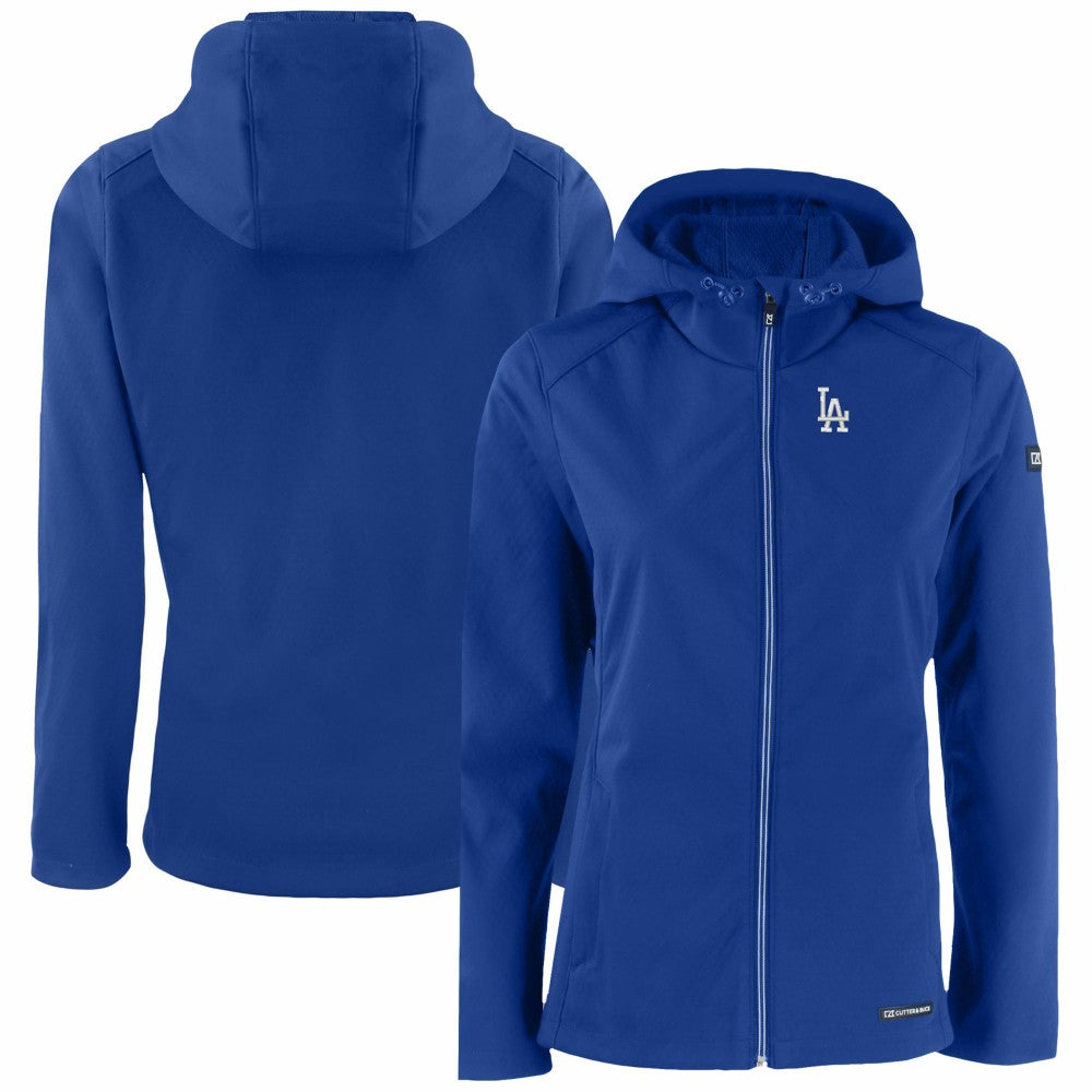 Los Angeles Dodgers Cutter & Buck Women's Evoke Eco Softshell Recycled Full-Zip Jacket - MLB Jackets