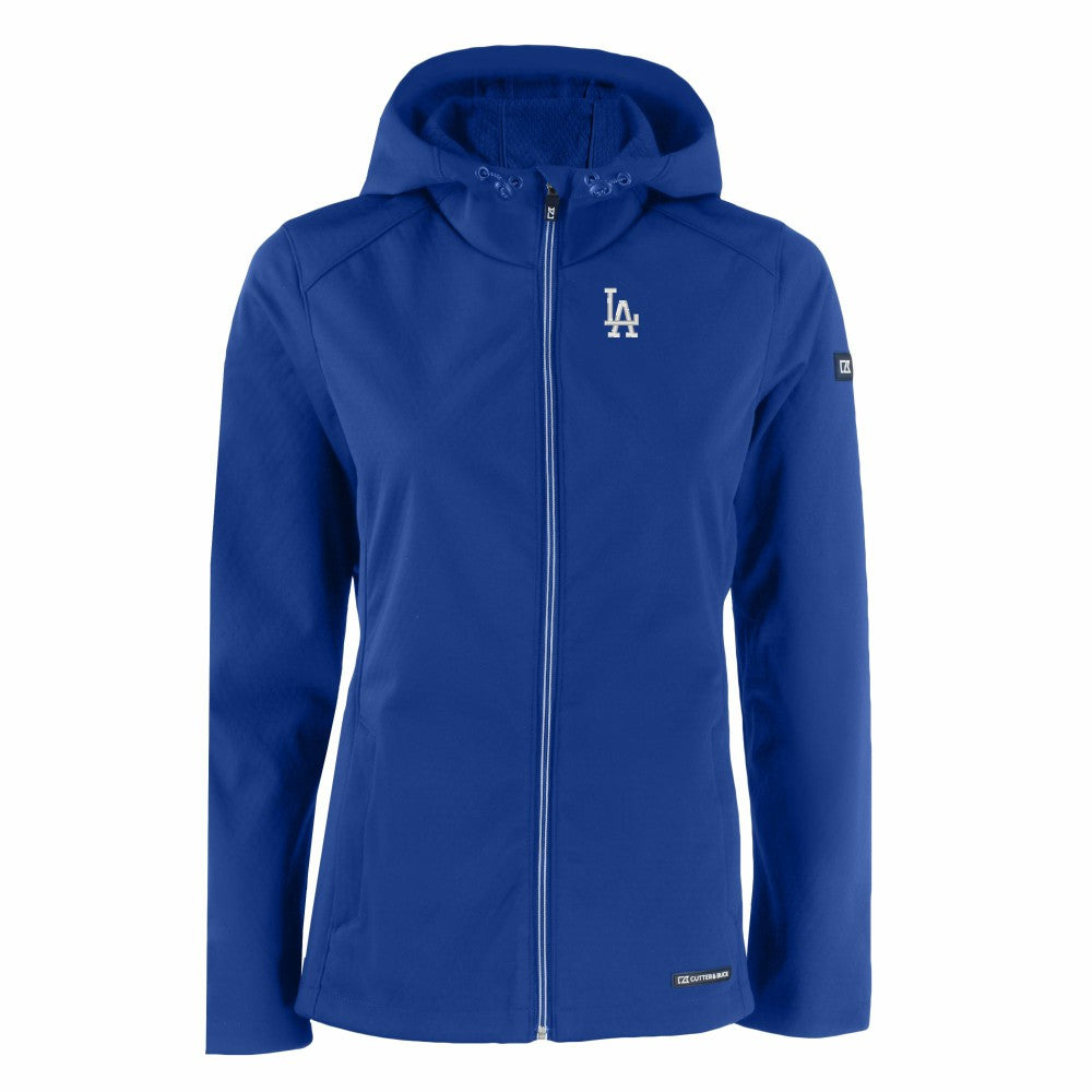 Los Angeles Dodgers Cutter & Buck Women's Evoke Eco Softshell Recycled Full-Zip Jacket - MLB Jackets