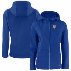 New York Mets Cutter & Buck Women's Evoke Eco Softshell Recycled Full-Zip Jacket - MLB Jackets