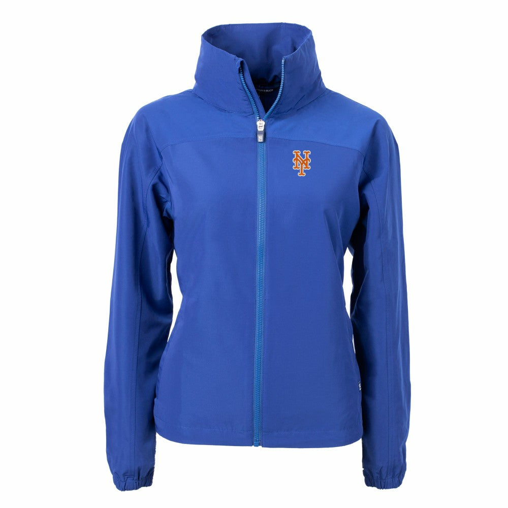 New York Mets Cutter & Buck Women's Charter Eco Recycled Full-Zip Jacket - MLB Jackets