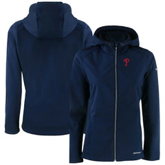 Philadelphia Phillies Cutter & Buck Women's Evoke Eco Softshell Recycled Full-Zip Jacket - MLB Jackets