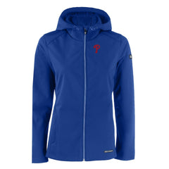 Philadelphia Phillies Cutter & Buck Women's Evoke Eco Softshell Recycled Full-Zip Jacket - MLB Jackets