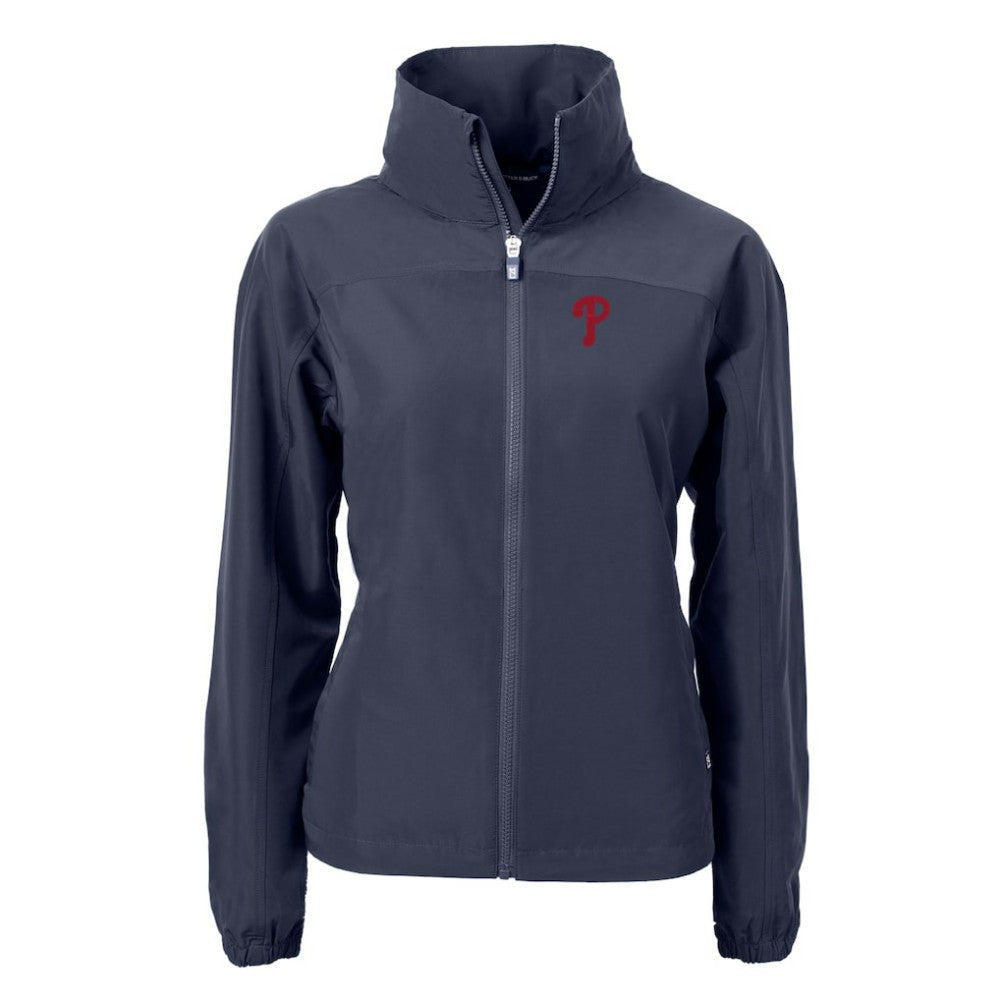 Philadelphia Phillies Cutter & Buck Women's Charter Eco Recycled Full-Zip Jacket - MLB Jackets