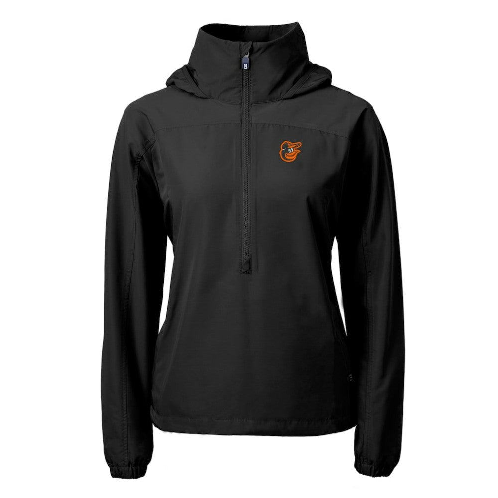 Baltimore Orioles Cutter & Buck Women's Charter Eco Recycled Half-Zip Anorak Jacket - MLB Jackets