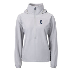 Detroit Tigers Cutter & Buck Women's Charter Eco Recycled Half-Zip Anorak Jacket - MLB Jackets