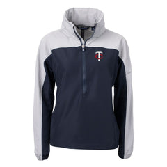 Minnesota Twins Cutter & Buck Women's Charter Eco Recycled Half-Zip Anorak Jacket - MLB Jackets
